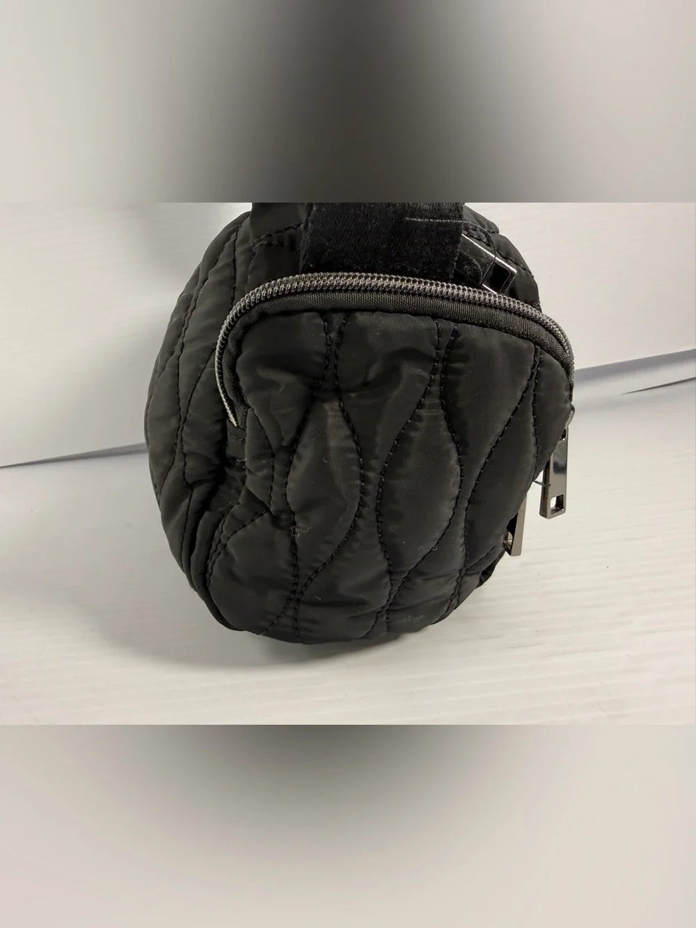 Quilted Crossbody Bag - Black